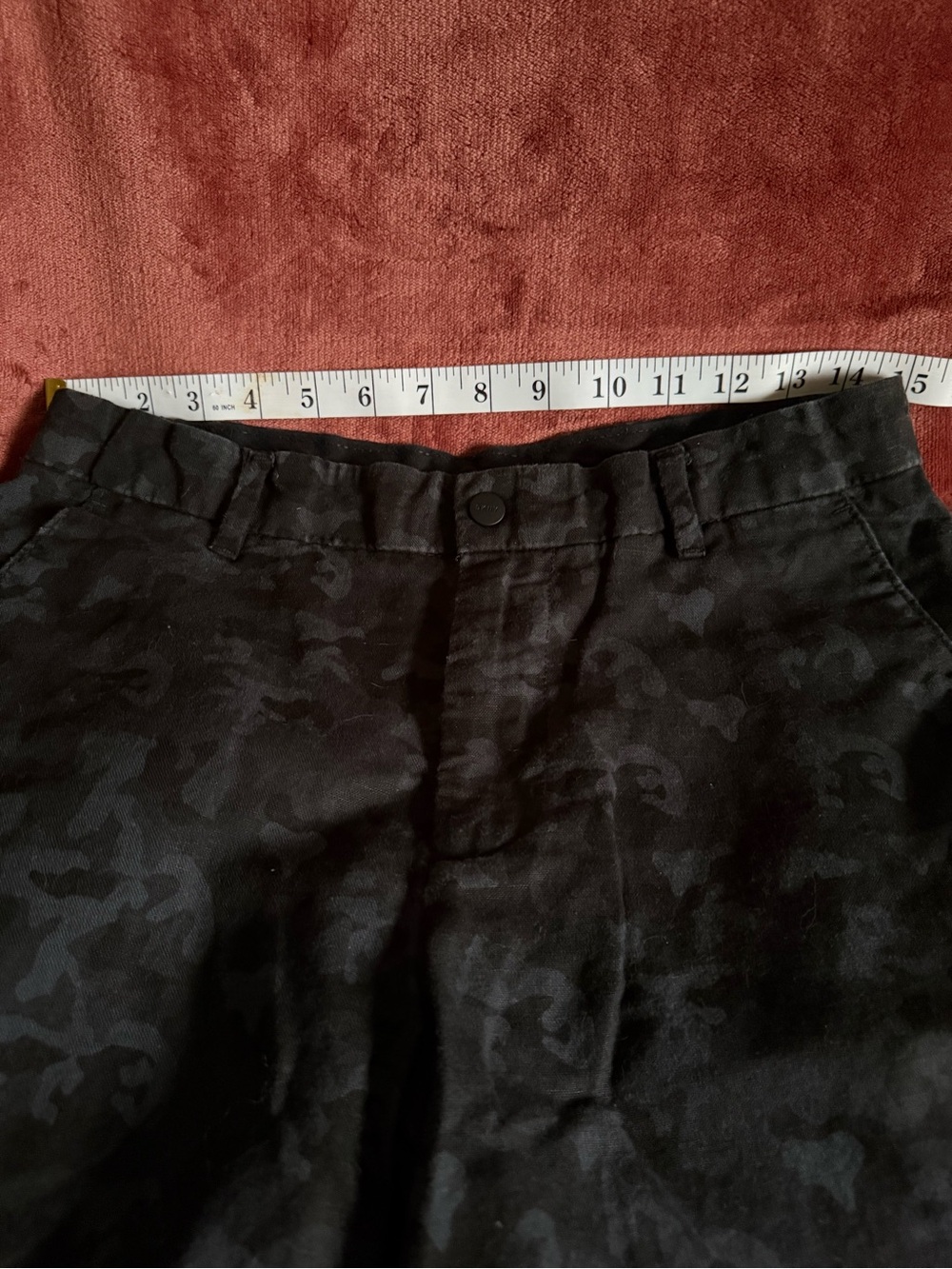 DKNY Black Linen-Blend Trouser shorts